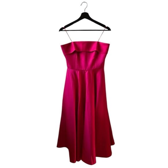 JayGodfrey NWT Pettigrew Strapless Mini Dress in Cherry Red Size 2 - Picture 3 of 5